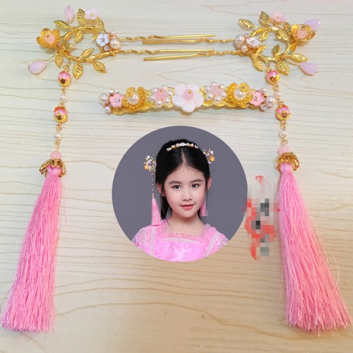 Girls fairy chinese folk dance hair accessories anime ancient drama photos cosplay hair clip head dress